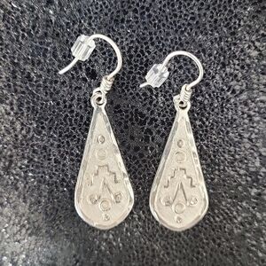Drop silver MEXICO earrings